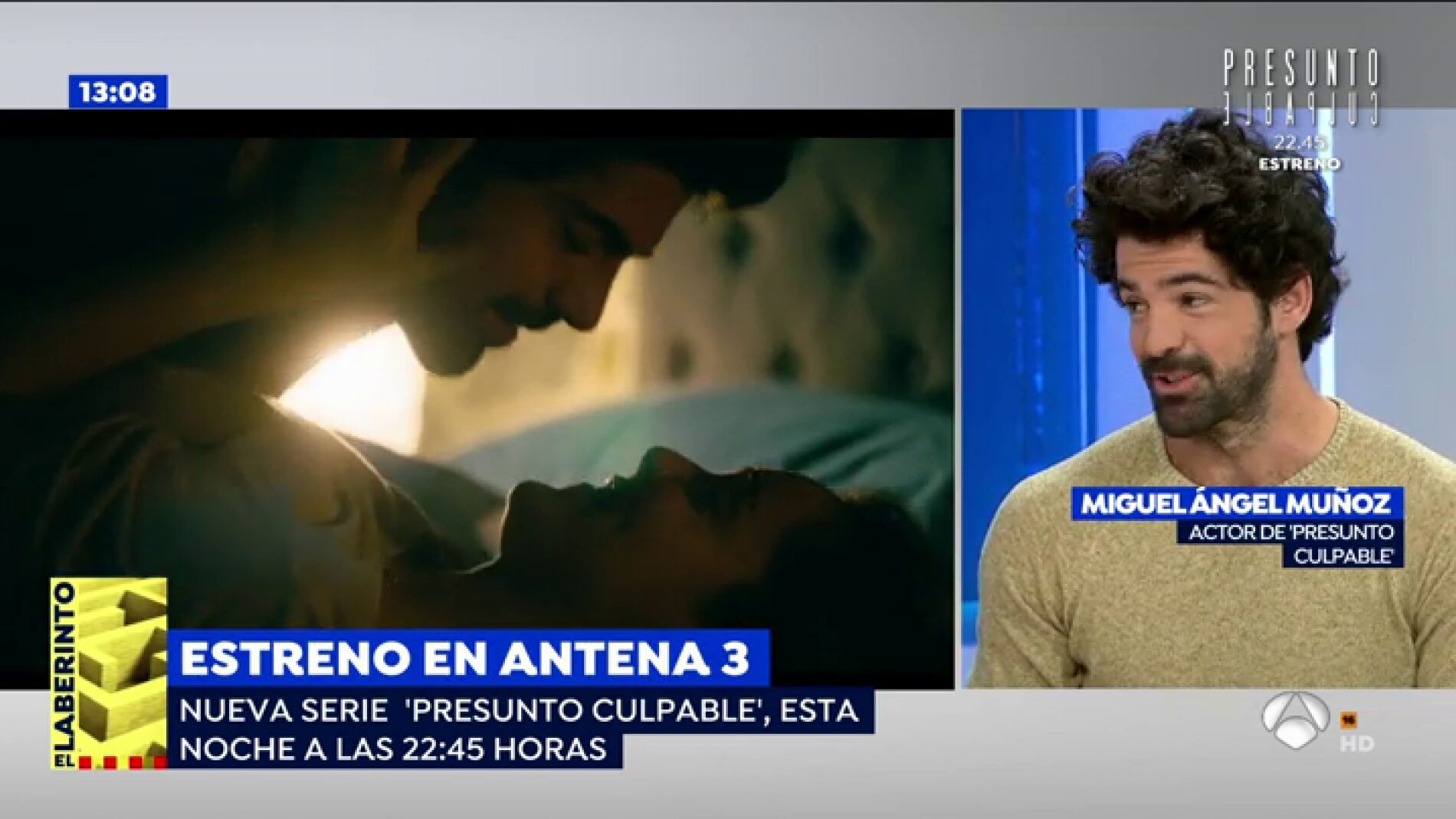 Miguel &Aacute;ngel Mu&ntilde;oz cuenta en 'Espejo P&uacute;blico' c&oacute;mo ser&aacute; su papel en 'Presunto Culpable' con nuevo 'look'