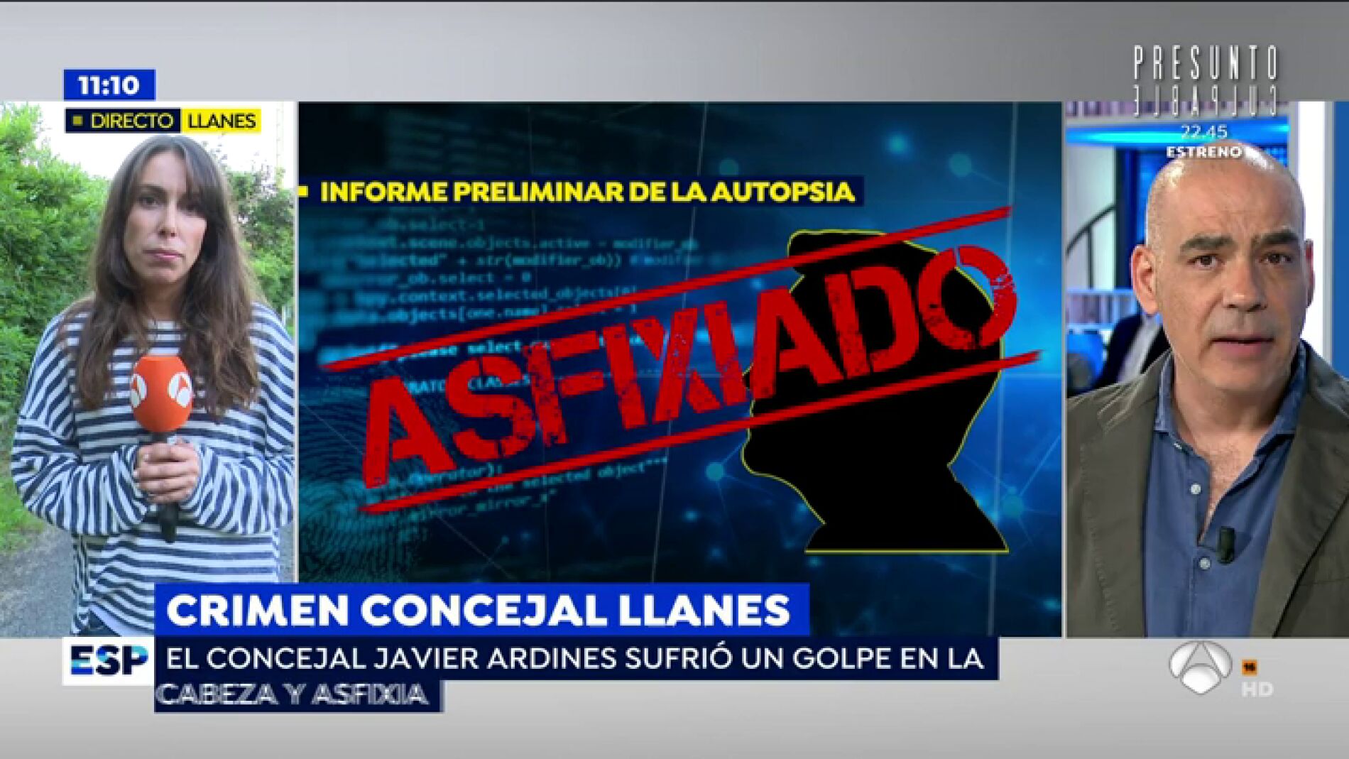 'Espejo P&uacute;blico' accede a la autopsia del conceja de IU asesinado, Javier Ardines: "Fue axfisiado"