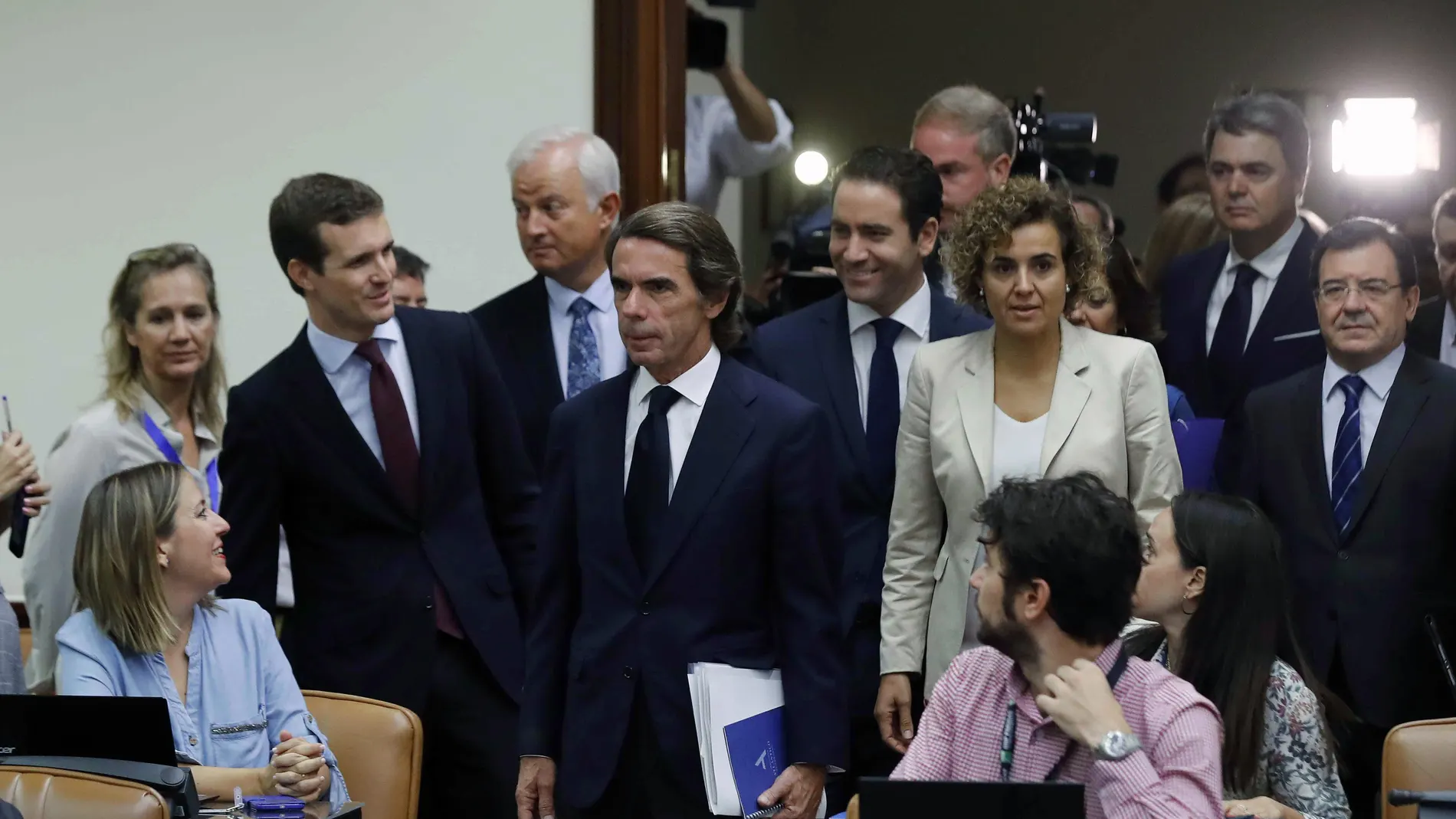 José María Aznar en la comisión de investigación sobre la presunta financiación irregular del PP José María Aznar en la comisión de investigación sobre la presunta financiación irregular del PP