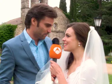 El emocionante reencuentro de Lucía Martín Abello y Fernando Guallar tras las cámaras El emocionante reencuentro de Lucía Martín Abello y Fernando Guallar tras las cámaras