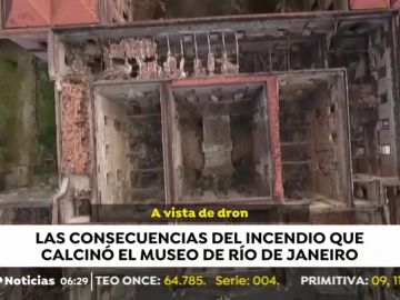 Las consecuencias del incendio que calcinó el museo de Río de Janeiro