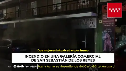 Incendio en una Galería Comercial de San Sebastián de los Reyes Incendio en una Galería Comercial de San Sebastián de los Reyes