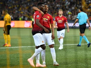 Paul Pogba celebra un gol ante el Young Boys