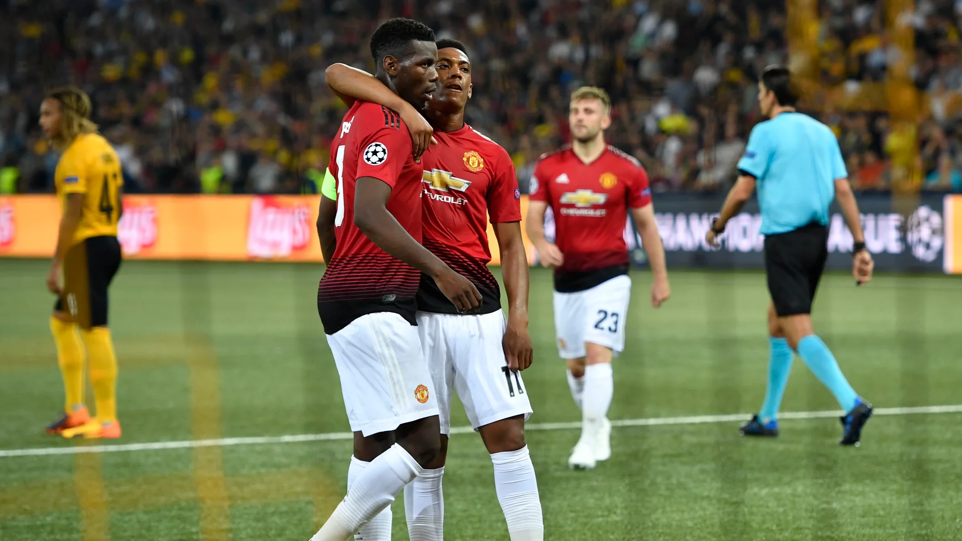 Paul Pogba celebra un gol ante el Young Boys Paul Pogba celebra un gol ante el Young Boys