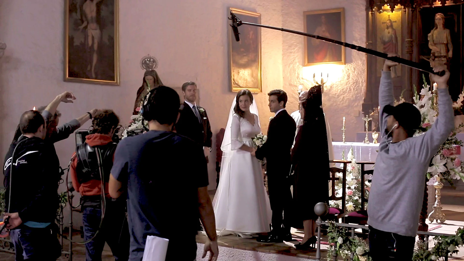 ¡nos colamos en el rodaje de la boda de María e Ignacio!