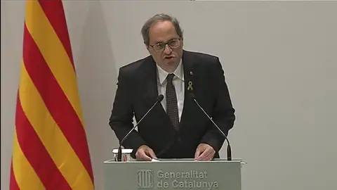 Torra exige la dimisión del presidente del CGPJ y la liberación de los políticos encarcelados Torra exige la dimisión del presidente del CGPJ y la liberación de los políticos encarcelados