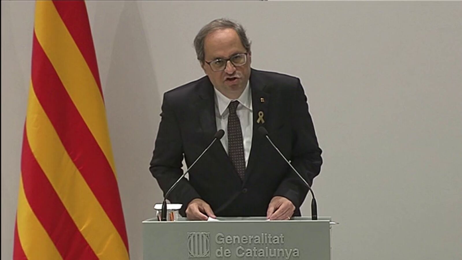 Torra exige la dimisión del presidente del CGPJ y la liberación de los políticos encarcelados