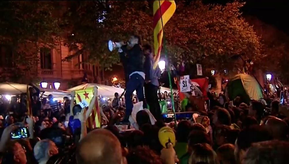 Los independentistas rememoran las protestas que llevaron a la cárcel a "los Jordis"