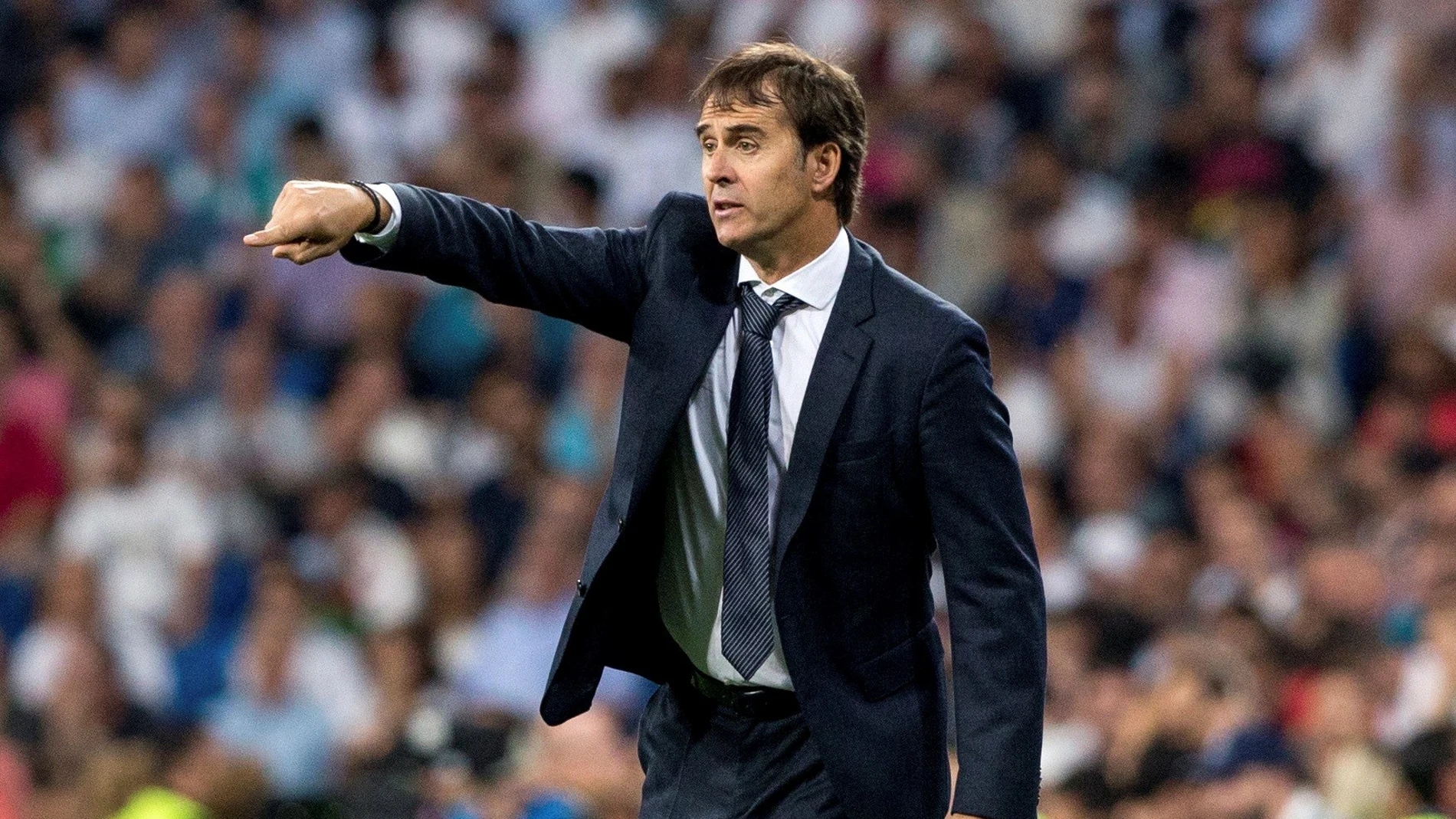 Lopetegui durante el partido contra la Roma Lopetegui durante el partido contra la Roma