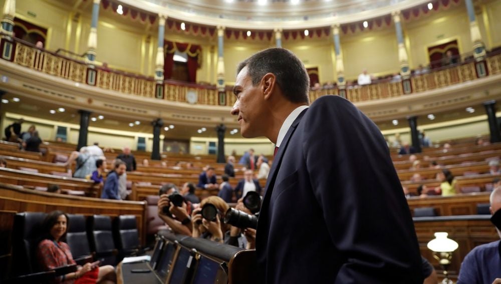 Pedro Sánchez en el Congreso en una imagen de archivo