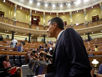 Pedro Sánchez en el Congreso en una imagen de archivo Pedro Sánchez en el Congreso en una imagen de archivo