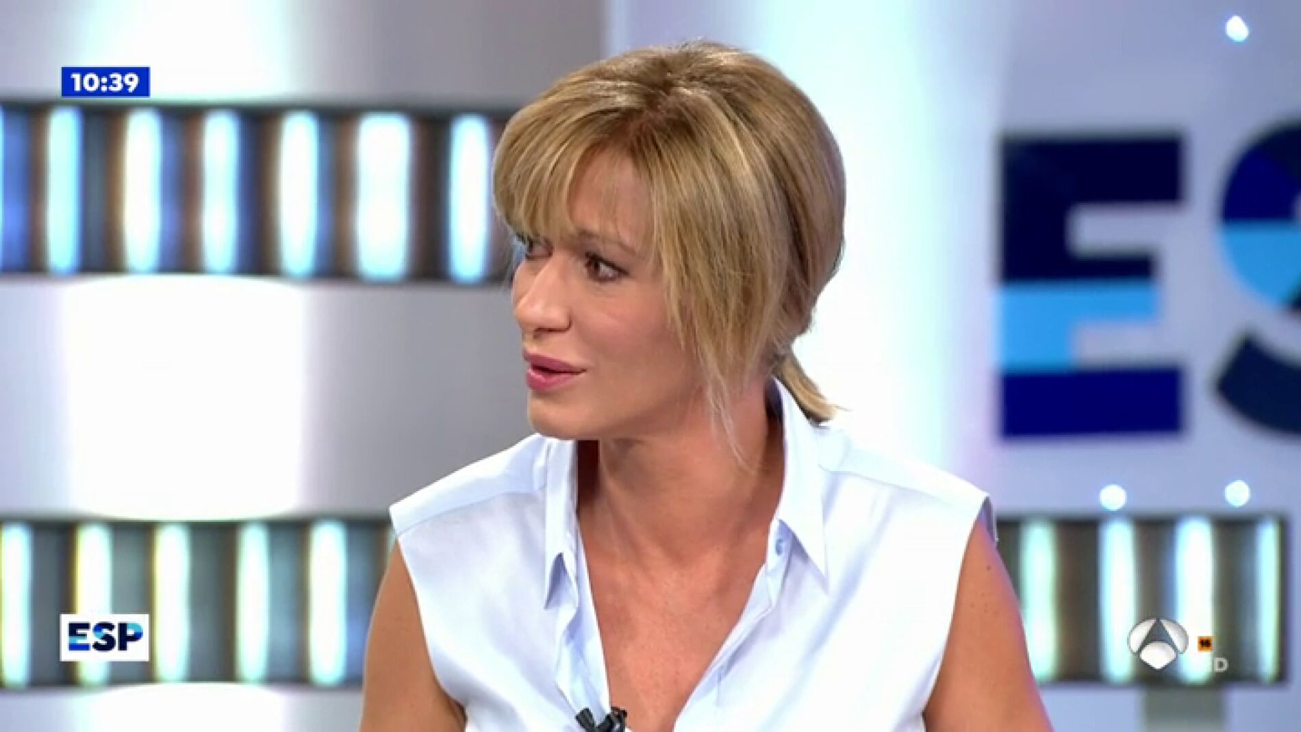 Las l&aacute;grimas de Susanna Griso durante la entrevista al hermano de la golfista espa&ntilde;ola Celia Barqu&iacute;n