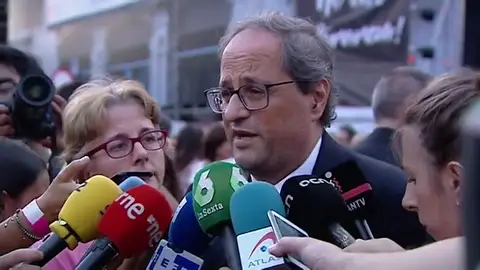 Torra, Aragonès y Torrent defienden a los políticos presos en el primer aniversario del 20-S Torra, Aragonès y Torrent defienden a los políticos presos en el primer aniversario del 20-S
