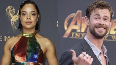 'Men in Black': Chris Hemsworth y Tessa Thompson se enfundan el traje en las primeras imágenes