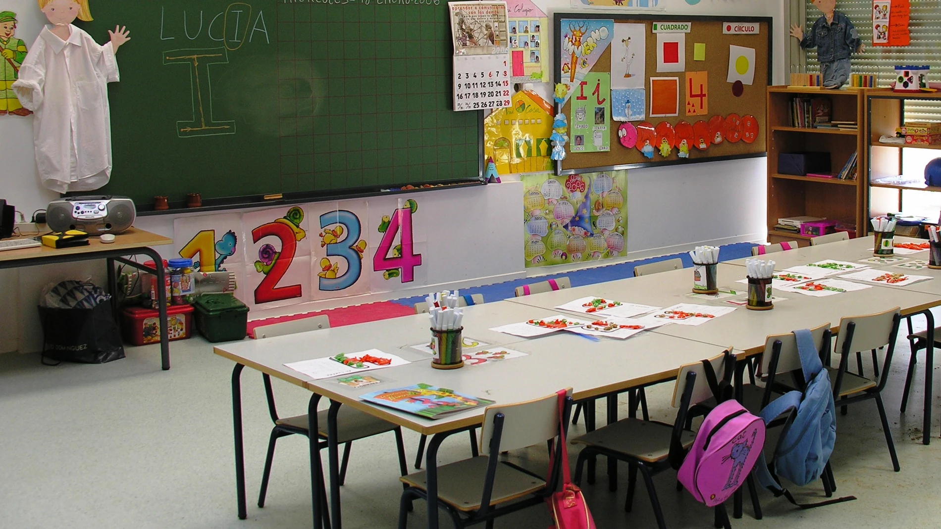Aula de un colegio. Aula de un colegio.