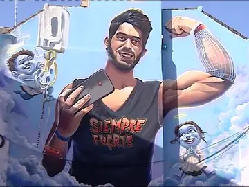 Un instituto de Cartagena homenajea a Pablo Ráez con un mural en su fachada Un instituto de Cartagena homenajea a Pablo Ráez con un mural en su fachada