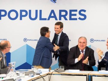 El presidente del Partido Popular, Pablo Casado