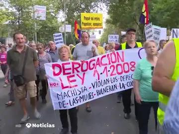 Protesta de los pensionistas en Madrid Protesta de los pensionistas en Madrid