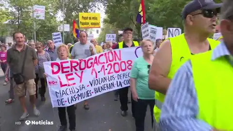 Protesta de los pensionistas en Madrid Protesta de los pensionistas en Madrid