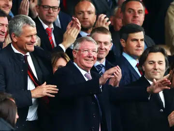 Alex Ferguson, en Old Trafford Alex Ferguson, en Old Trafford