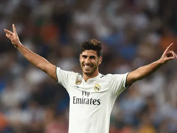 Asensio celebra un gol Asensio celebra un gol