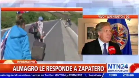 Luis Almagro aconseja a Zapatero que "no sea imbécil" tras acusarle de hacer favores a dictadura venezolana Luis Almagro aconseja a Zapatero que "no sea imbécil" tras acusarle de hacer favores a dictadura venezolana