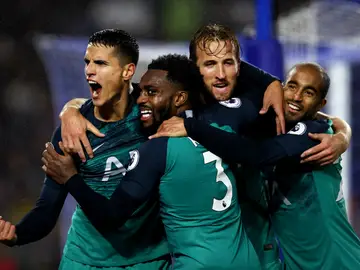 El Tottenham celebra un gol El Tottenham celebra un gol