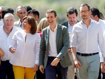 Pablo Casado, Isabel Bonig, Javier Maroto, y Esteban González Pons