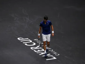Novak Djokovic, en su partido ante Kevin Anderson Novak Djokovic, en su partido ante Kevin Anderson