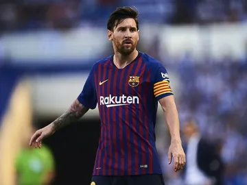 Messi, en un partido con el Barcelona Messi, en un partido con el Barcelona