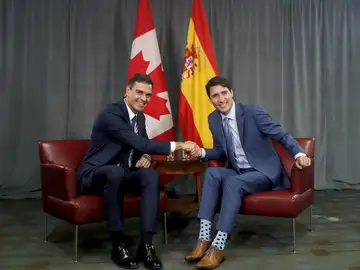 Pedro Sánchez y Justin Trudeau Pedro Sánchez y Justin Trudeau