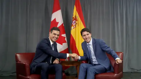 Pedro Sánchez y Justin Trudeau Pedro Sánchez y Justin Trudeau