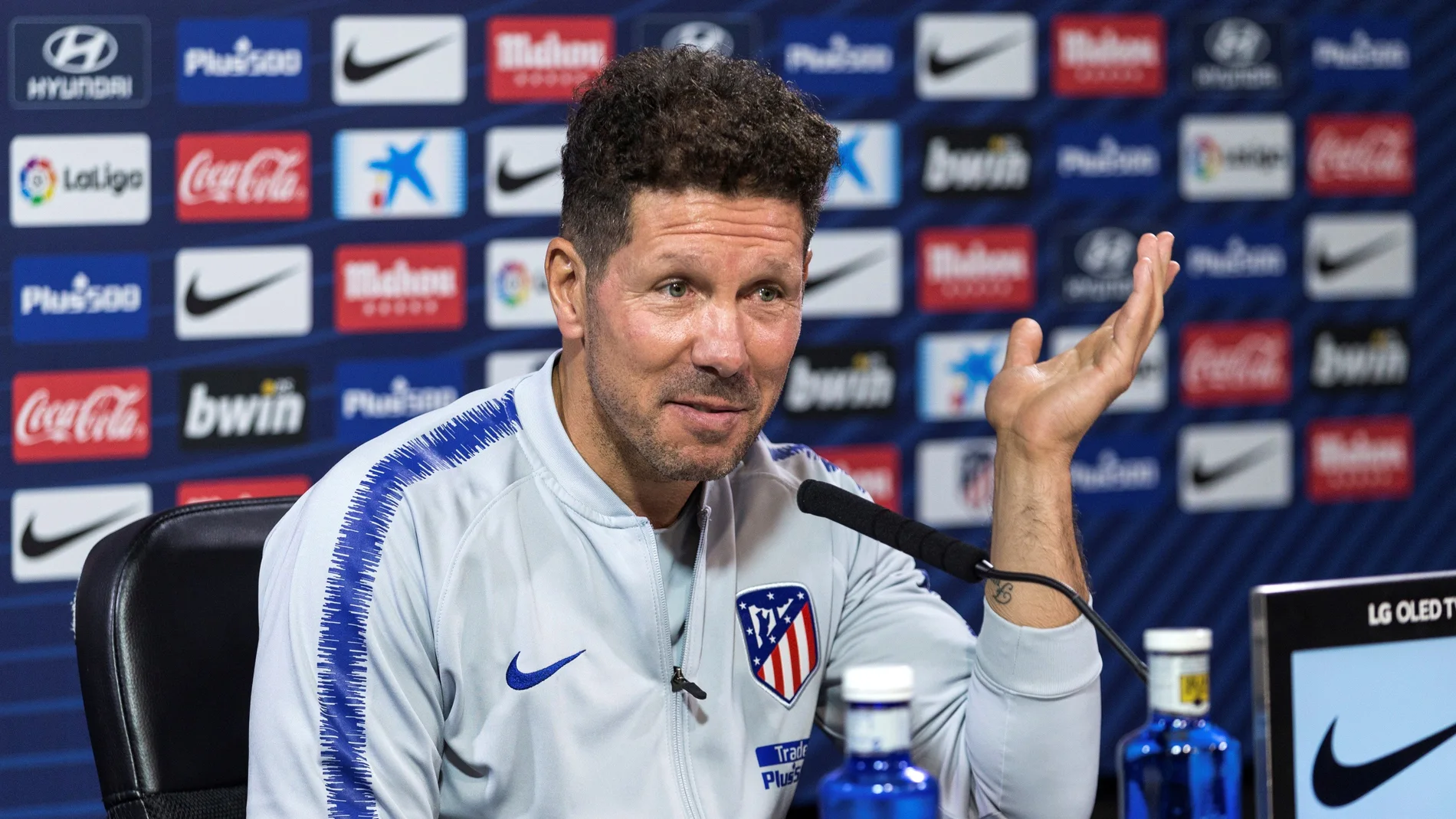 Simeone, en rueda de prensa Simeone, en rueda de prensa