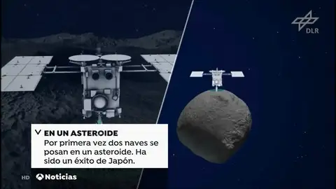 Un rover explora por primera vez la superficie de un asteoride Un rover explora por primera vez la superficie de un asteoride