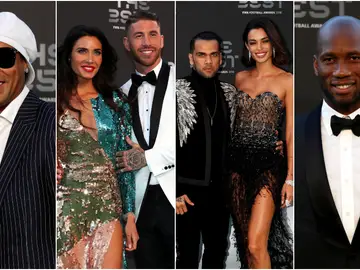 La alfombra verde de los premios 'The Best' La alfombra verde de los premios 'The Best'