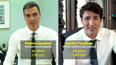 La similitudes físicas y de gobierno de Pedro Sánchez y Justin Trudeau La similitudes físicas y de gobierno de Pedro Sánchez y Justin Trudeau