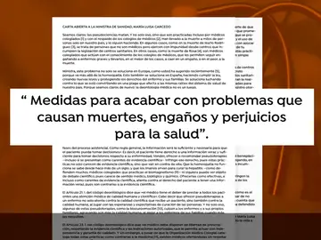 Carta abierta a la ministra de Sanidad: "Las pseudociencias matan" Carta abierta a la ministra de Sanidad: "Las pseudociencias matan"