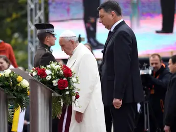 El Papa Francisco, junto al presidente letón, Raimonds Vejonis El Papa Francisco, junto al presidente letón, Raimonds Vejonis