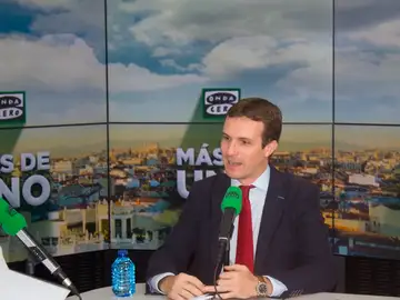 Pablo Casado durante su entrevista con Carlos Alsina en Onda Cero Pablo Casado durante su entrevista con Carlos Alsina en Onda Cero