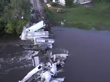 Un tren descarrila sin dejar heridos en Iowa Un tren descarrila sin dejar heridos en Iowa