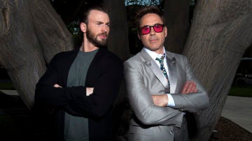 Robert Downey Jr y Chris Evans Robert Downey Jr y Chris Evans
