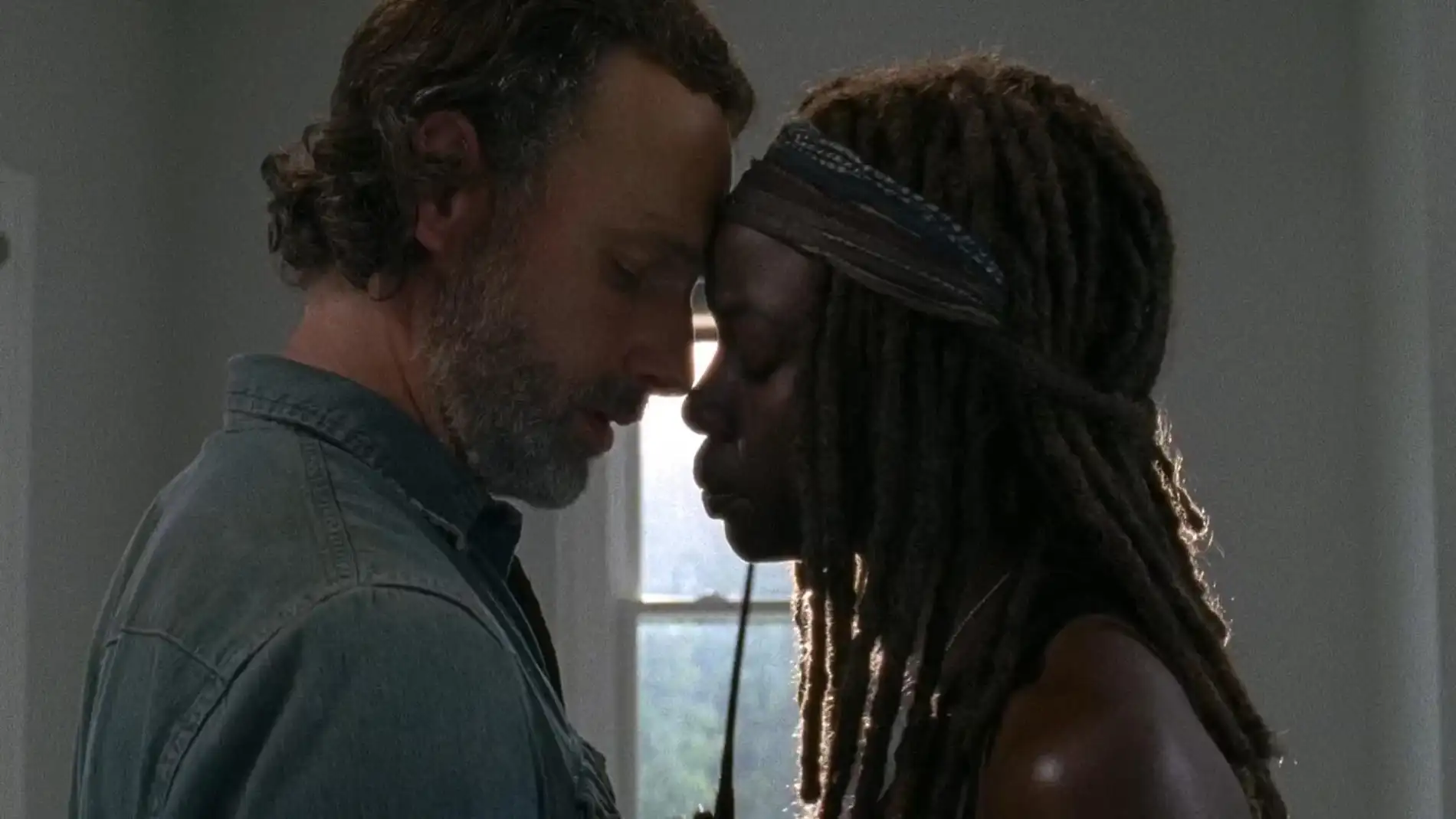 Rick y Michonne en 'The Walking Dead'
