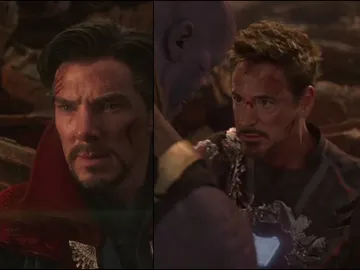 Doctor Strange y Tony Stark en 'Vengadores: Infinity War' Doctor Strange y Tony Stark en 'Vengadores: Infinity War'