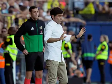 Marcelino, durante el partido contra el Villarreal Marcelino, durante el partido contra el Villarreal