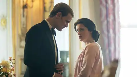 'The Crown' La reina Isabel II y el príncipe Felipe de Edimburgo