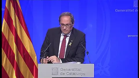 Torra llama a conmemorar el 1-O como un "día de victoria" Torra llama a conmemorar el 1-O como un "día de victoria"