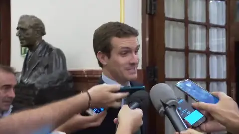 Casado, tras la candidatura de Valls a la alcaldía de Barcelona: "Tenemos que hablar para que los constitucionalistas saquemos una mayoría suficiente" Casado, tras la candidatura de Valls a la alcaldía de Barcelona: "Tenemos que hablar para que los constitucionalistas saquemos una mayoría suficiente"