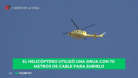 Así fue el espectacular rescate a un saltador base Así fue el espectacular rescate a un saltador base