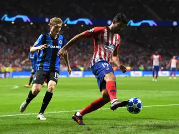 Diego Costa controla el balón en el partido ante el Brujas Diego Costa controla el balón en el partido ante el Brujas