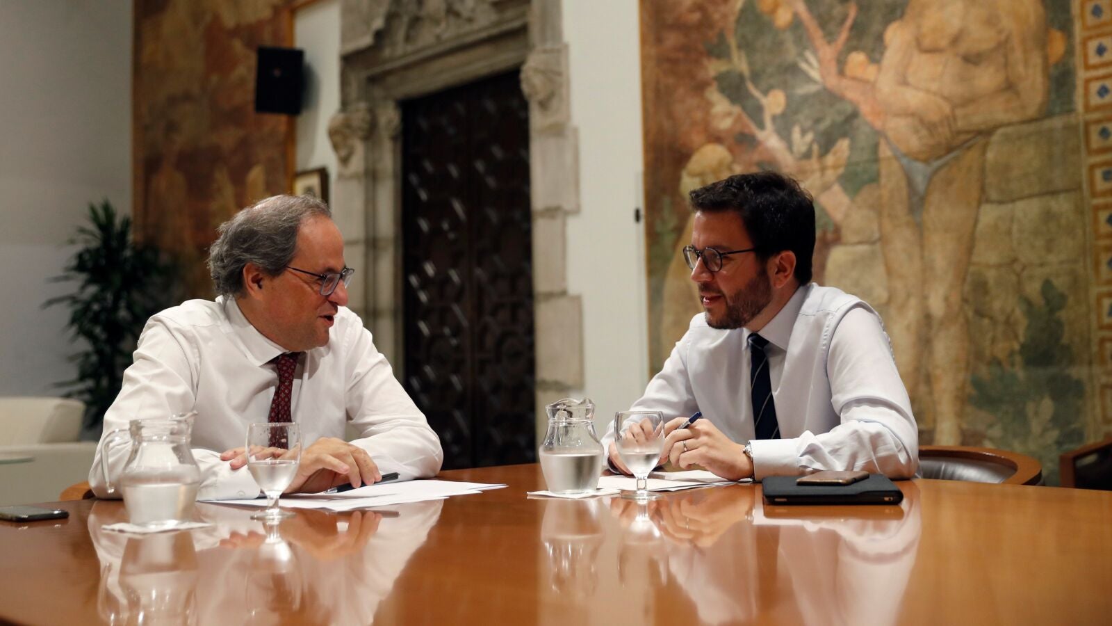 Quim Torra y Pere Aragonès sólo garantizan su pacto hasta la sentencia de los presos del 'procés'